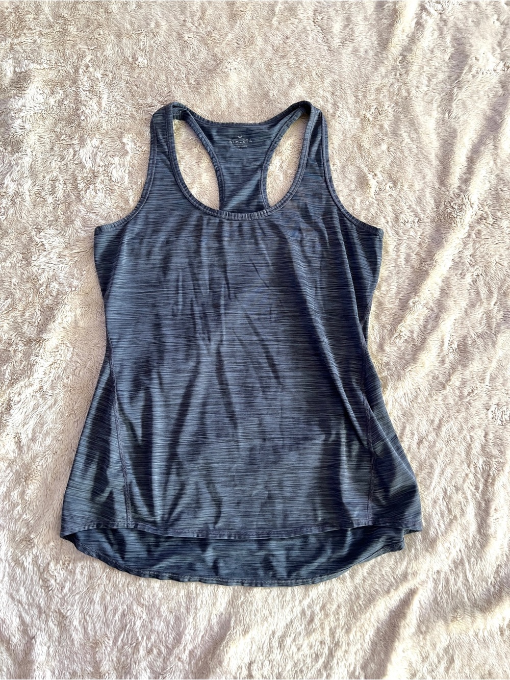 ATHLETA Woman's Gray Racerback Athletic Tank Top Size M
